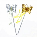 WD130-4" GLIITER BUTTERFLY WAND